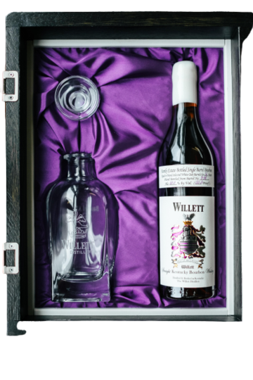 Willett Family Estate Bottled Single Barrel 16 Year Barrel #A38 121.2 Proof Decanter Set in Display Case Bourbon Whiskey at CaskCartel.com