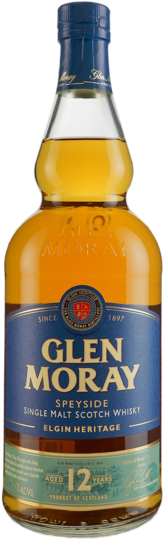 Glen Moray 12 Year Old Elgin Heritage Single Malt Scotch Whiskey