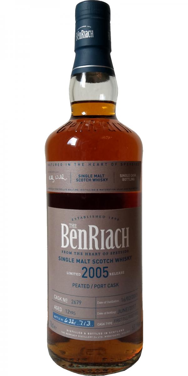 BenRiach 2005, 12 Year Old Peated/Port Cask (Cask # 2679) Scotch Whisky | 700ML at CaskCartel.com