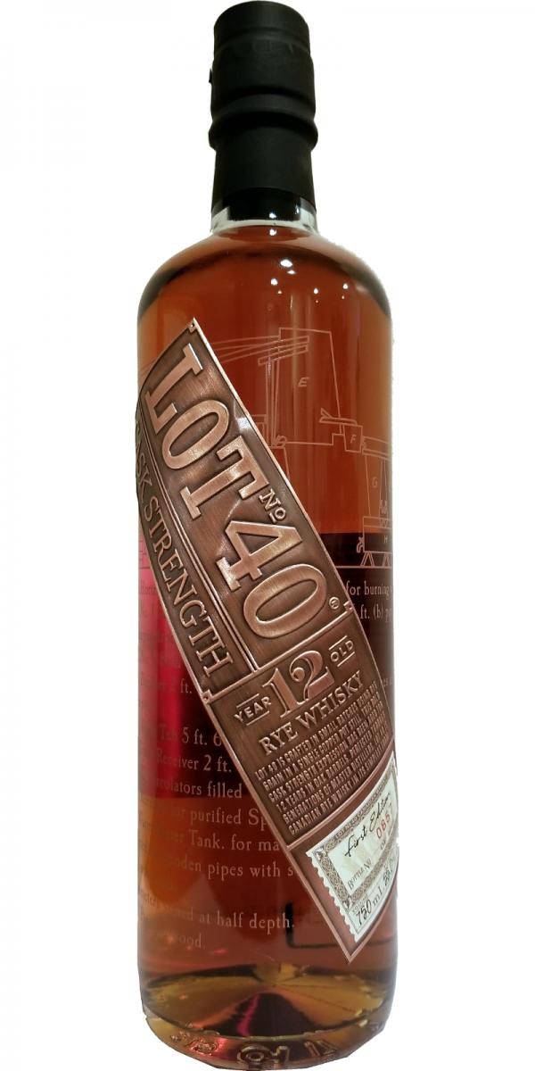 Lot No. 40 12 Year Cask Strength Canadian Whisky