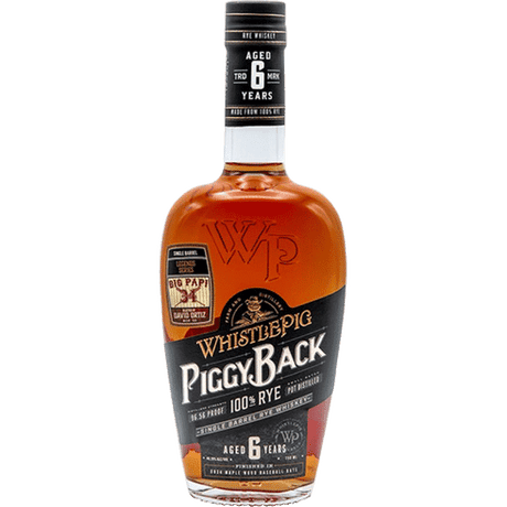 WhistlePig 6 Year Old PiggyBack | Single Barrel | Legends Series Big Papi Rye Whiskey at CaskCartel.com