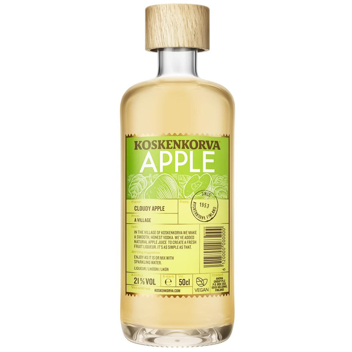 Koskenkorva Cloudy Apple Liqueur | 500ML at CaskCartel.com