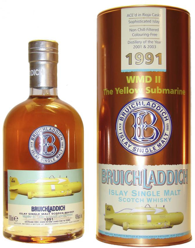 Bruichladdich 1991 WMD II The Yellow Submarine Scotch Whisky | 700ML at CaskCartel.com