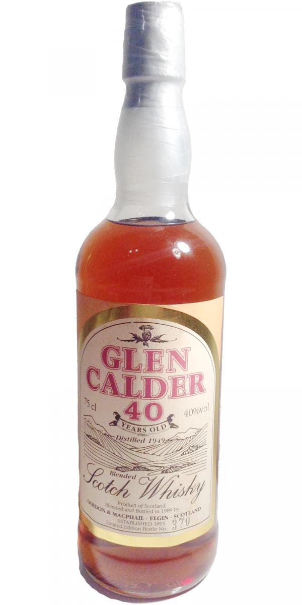 Glen Calder 40 Year Old (D.1949 B.1989) Gordon & MacPhail Scotch Whisky at CaskCartel.com