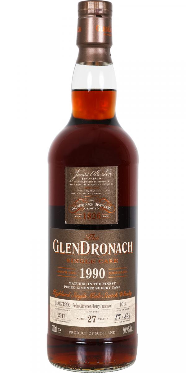 Glendronach 1990 27 Year Old Single Cask #2257 Highland Single Malt Scotch Whisky