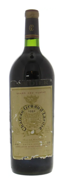1982 | Chateau Gruaud Larose | Chateau Gruaud Larose damaged label (Magnum) at CaskCartel.com