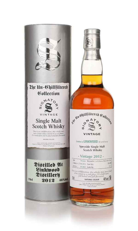 Linkwood 10 Year Old 2012 (casks 201 & 203) - Un-Chilfiltered Collection (Signatory) | 700ML at CaskCartel.com