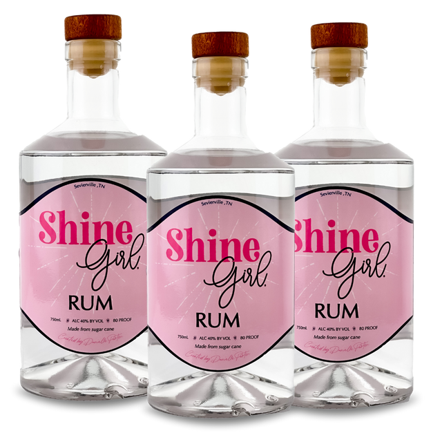 Shine Girl Rum | Limited Edition (3) Bottle Bundle at CaskCartel.com