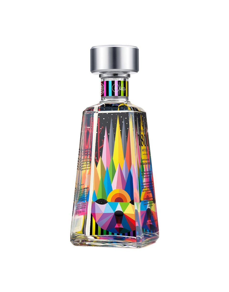 Essential 1800 Artists Series Okuda San Miguel Limited Edition Bottle at CaskCartel.com