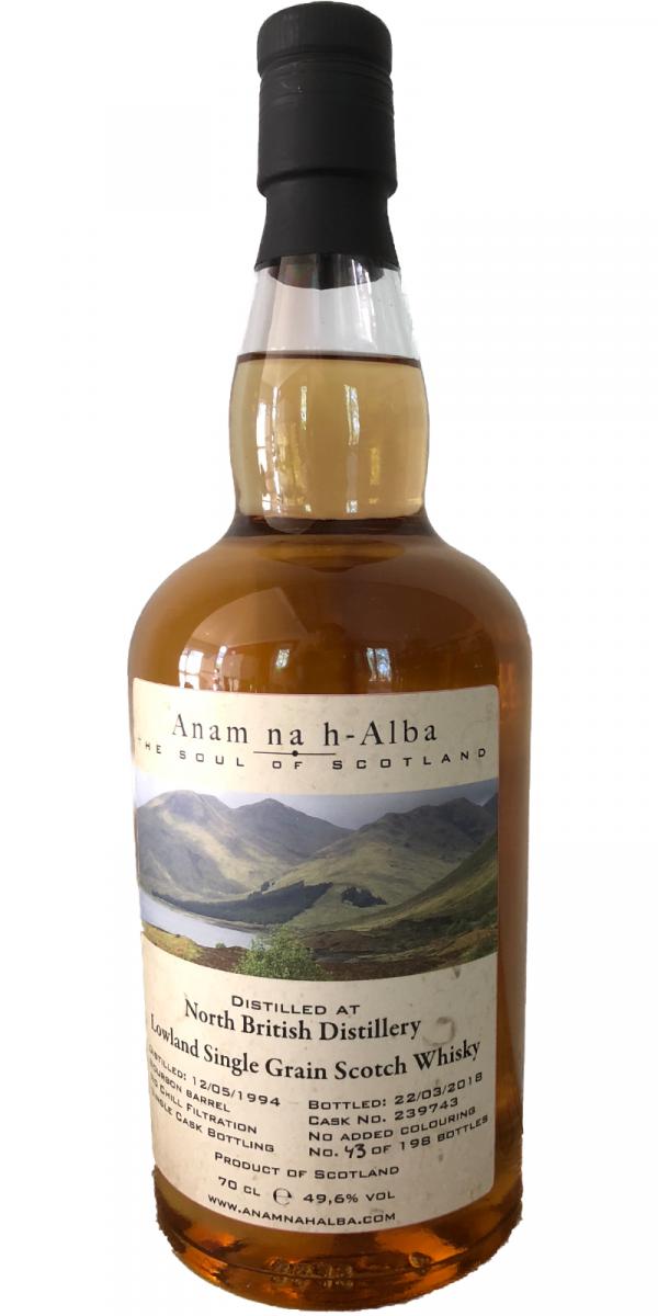 North British 1994 ANHA (Cask #239743) 2018 Release Single Grain Scotch Whisky | 700ML at CaskCartel.com