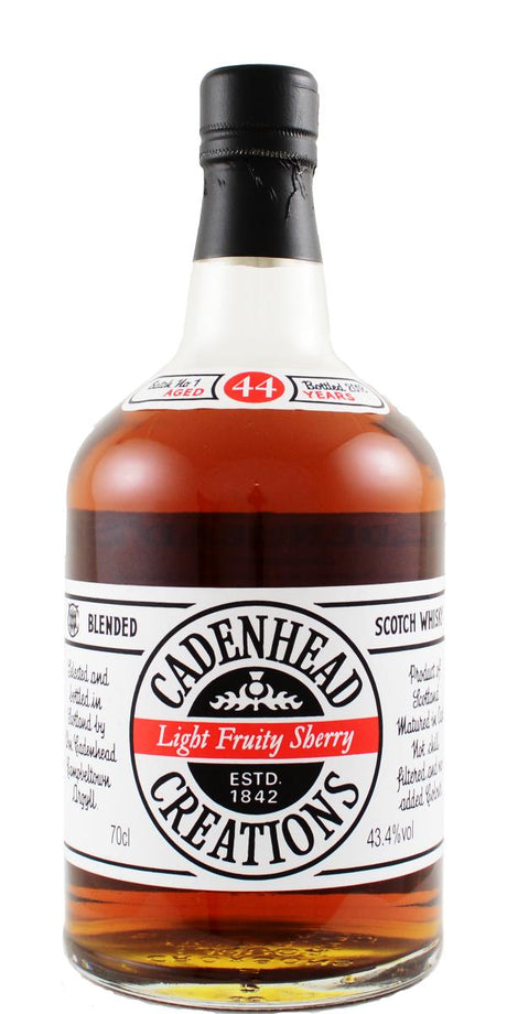Creations 1973 (Cadenhead's) Light Fruity Sherry 44 Year Old 2018 Release Blended Scotch Whisky | 700ML at CaskCartel.com