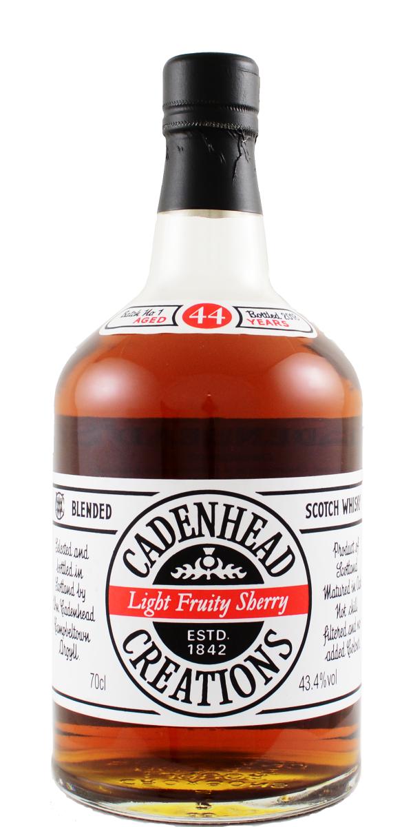 Creations 1973 (Cadenhead's) Light Fruity Sherry 44 Year Old 2018 Release Blended Scotch Whisky | 700ML at CaskCartel.com