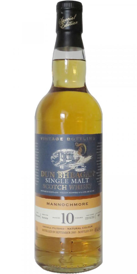 Mannochmore 2007 (Ian Macleod) Dun Bheagan (Cask #13210 & 13212) 10 Year Old 2018 Release Single Malt Scotch Whisky | 700ML at CaskCartel.com