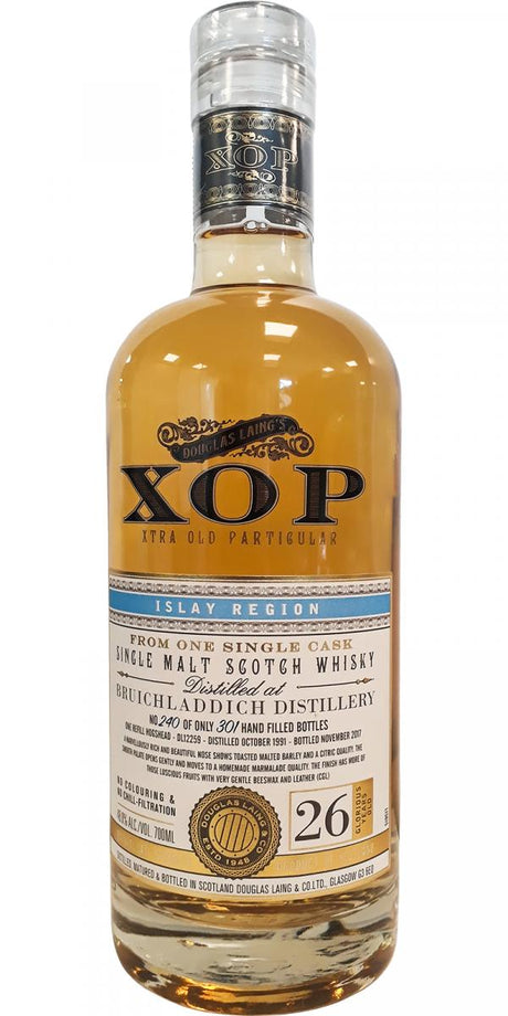 Bruichladdich 26 Year Old (D.1991, B.2017) Douglas Laing’s XOP Scotch Whisky | 700ML at CaskCartel.com