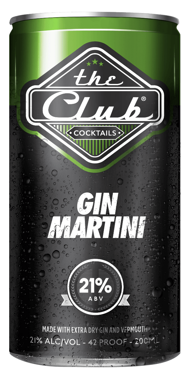 The Club Gin Martini Cocktail | 200ML at CaskCartel.com