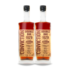 Conviction 1929 Double Oak Straight Bourbon Whiskey (2) Bottle Bundle at CaskCartel.com
