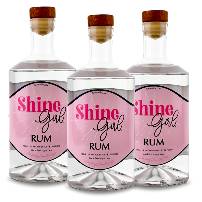 Shine Girl Rum | Limited Edition (3) Bottle Bundle