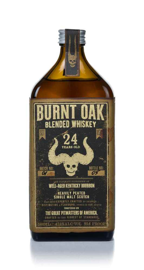 Burnt Oak 24 Year Old Blended Whiskey | 500ML  at CaskCartel.com