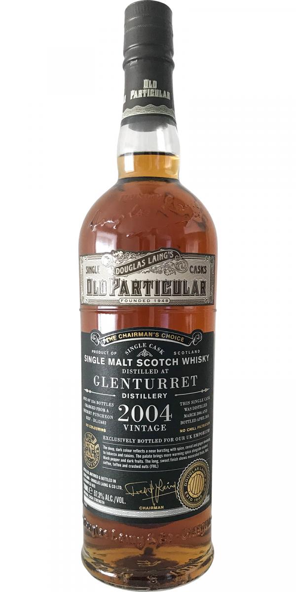 Glenturret 2004 DL Old Particular - The Chairman's Choice (Cask #DL 12482) 2018 Release Single Malt Scotch Whisky | 700ML