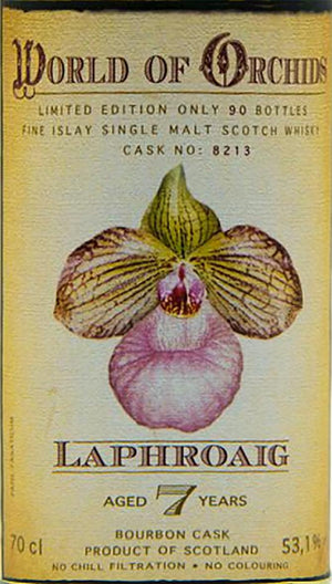 Laphroaig 2011 (Jack Wiebers Whisky World) World of Orchids (Cask #8213) 7 Year Old 2018 Release Single Malt Scotch Whisky | 700ML at CaskCartel.com