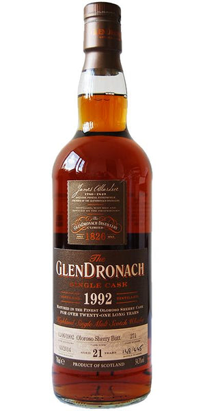 Glendronach 1992 Oloroso Sherry Butt 21 Year Old Single Malt Scotch Whisky at CaskCartel.com