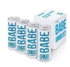 Babe Grigio with Bubbles | 4x187ML at CaskCartel.com