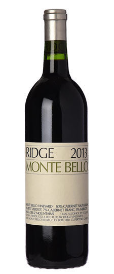 2013 | Ridge Vineyards | Monte Bello at CaskCartel.com