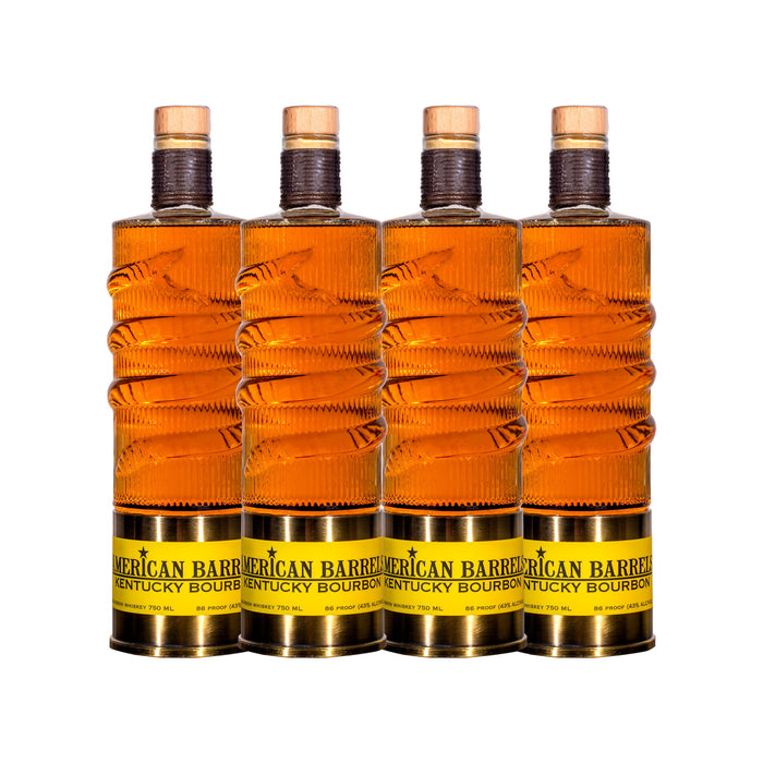 American Barrels Bourbon Whiskey | (4) Bottle Bundle **Drink One/Collect Three**