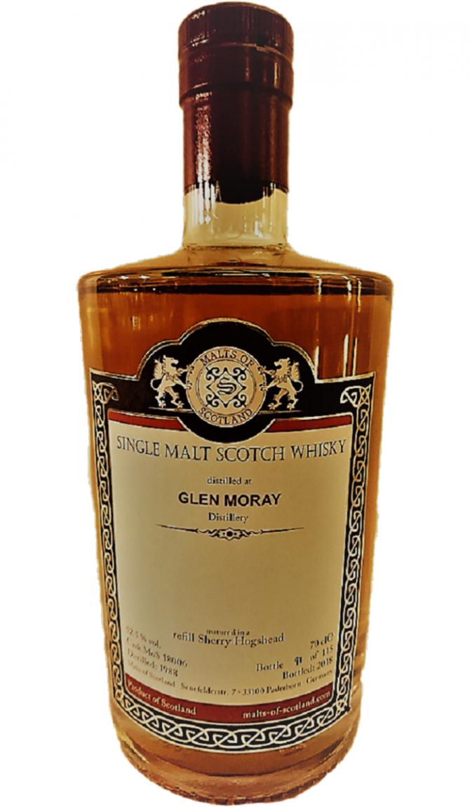 Glen Moray 1988 MoS (Cask #18006) 2018 Release Single Malt Scotch Whisky | 700ML