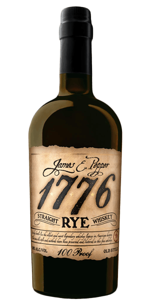 James E. Pepper 1776 100 Proof Straight Rye Whiskey