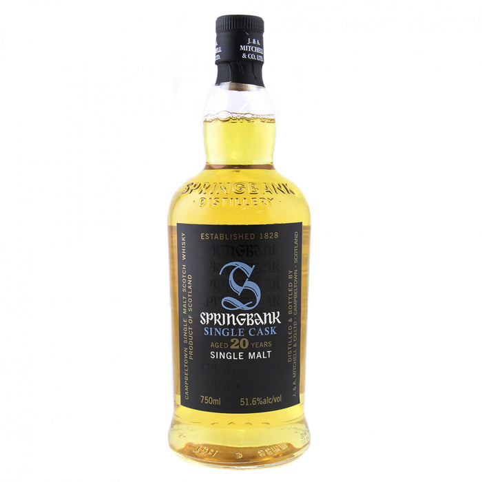 Springbank Single Cask Aged 20 Year Old Single Malt Scotch Whisky
