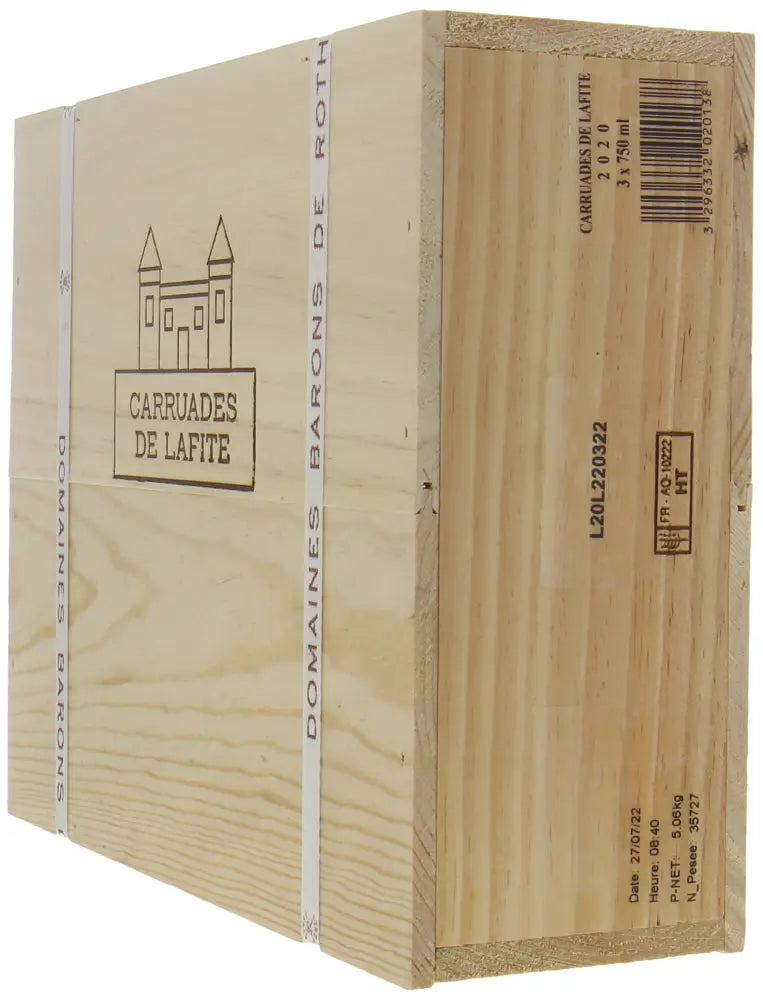 2020 | Château Lafite Rothschild | Carruades de Lafite (OWC of 3) at CaskCartel.com