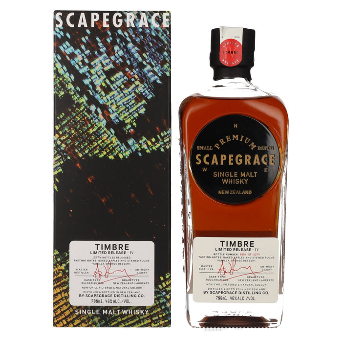 Scapegrace Timbre Small Batch Limited Release IV Single Malt Whisky | 700ML