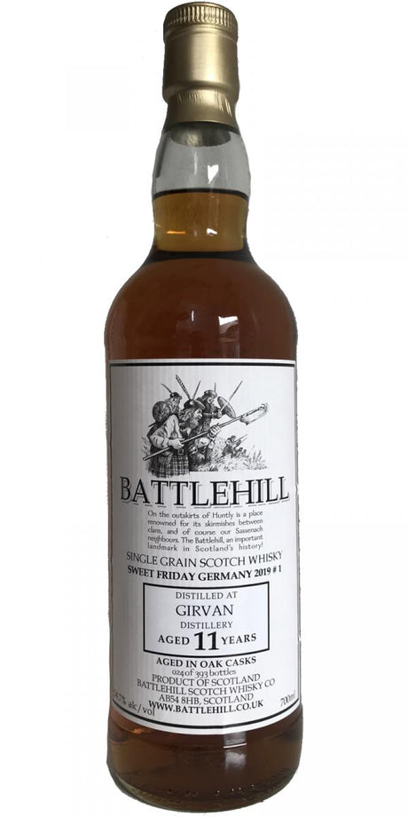 Girvan 2007 (Battlehill Scotch Whisky Co.) Sweet Friday Germany 2019 #1 11 Year Old Single Grain Scotch Whisky | 700ML at CaskCartel.com