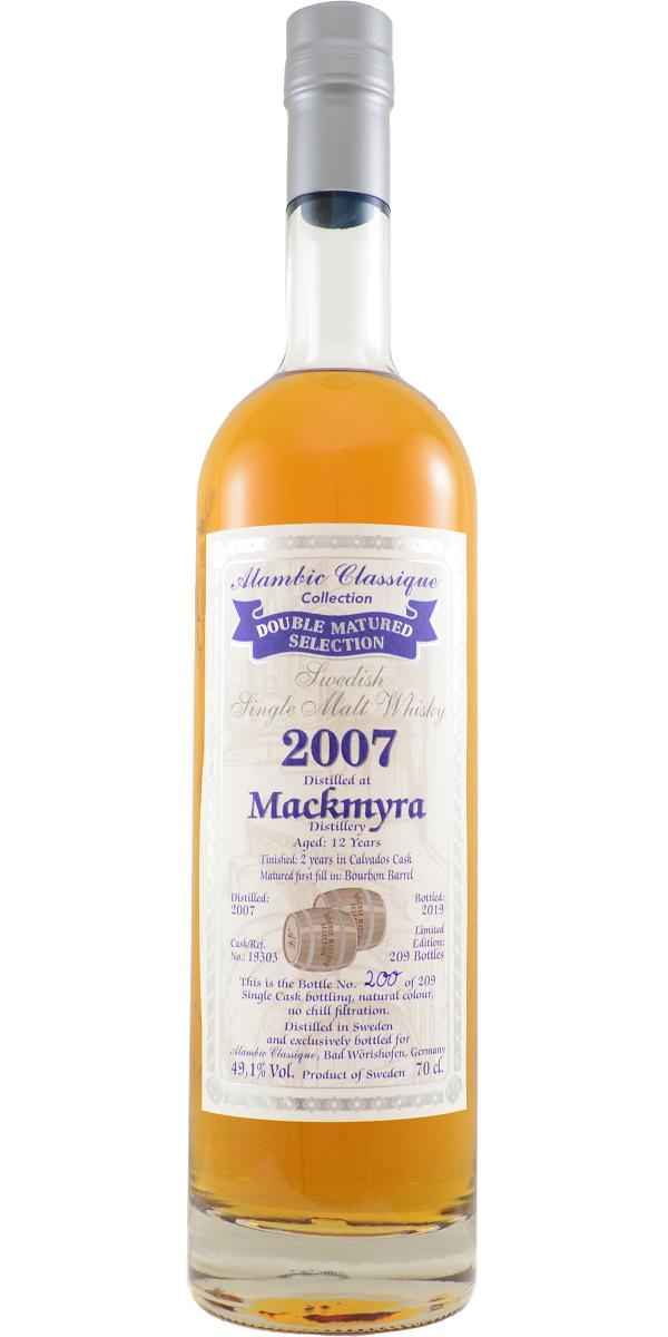 Mackmyra 2007 (Alambic Classique) Double Matured Selection 12 Year Old 2019 Release (Cask #19303) Single Malt Whisky | 700ML at CaskCartel.com