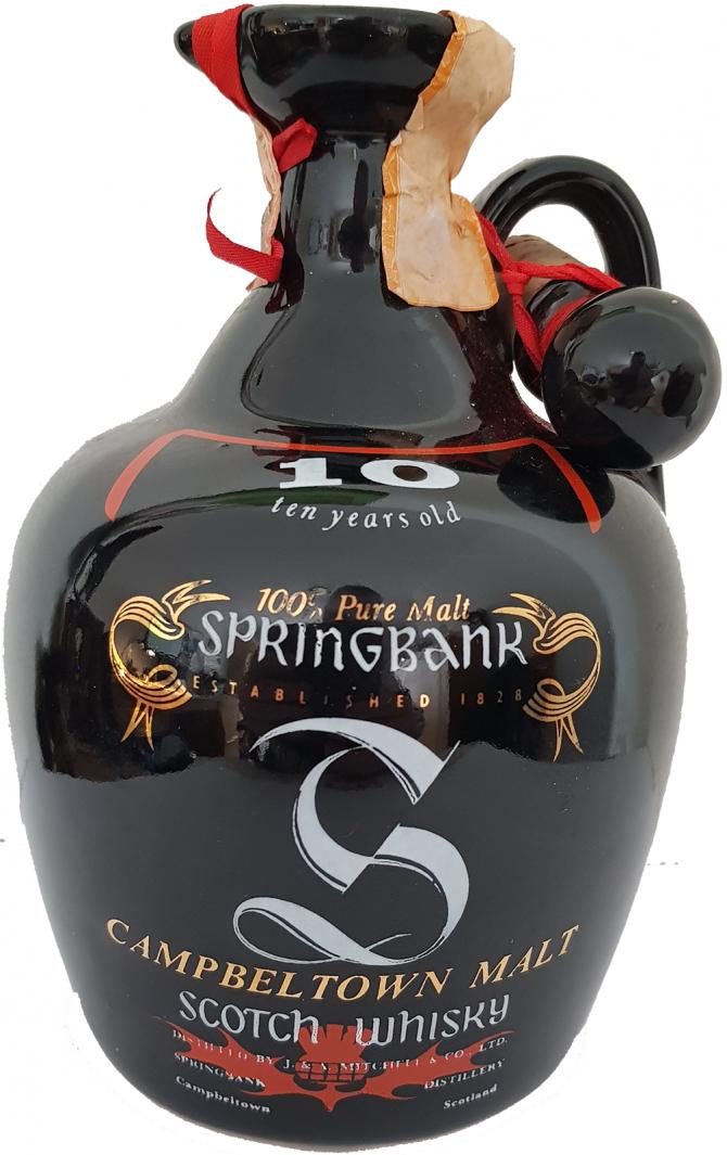 BUY] Springbank 10 Year Old Ceramic Jug Black Scotch Whisky at