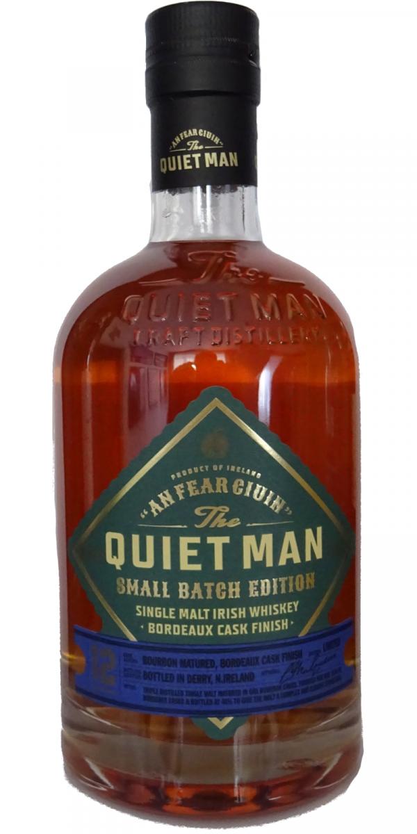 The Quiet Man 12 Year Old Single Malt Bordeaux Cask Finish Irish Whiskey | 700ML at CaskCartel.com