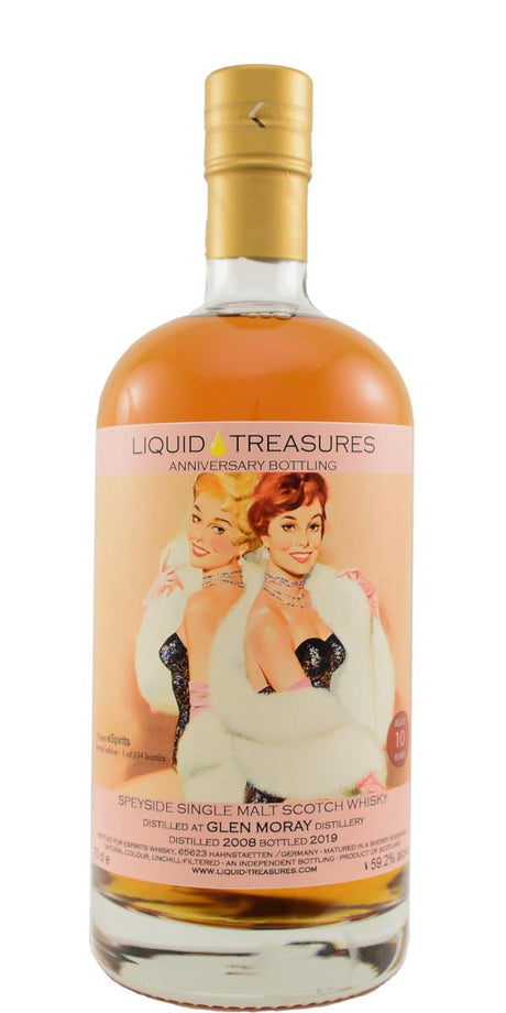 Glen Moray 2008 (Liquid Treasures) 10th Anniversary Edition 10 Year Old 2019 Release Single Malt Scotch Whisky | 700ML at CaskCartel.com