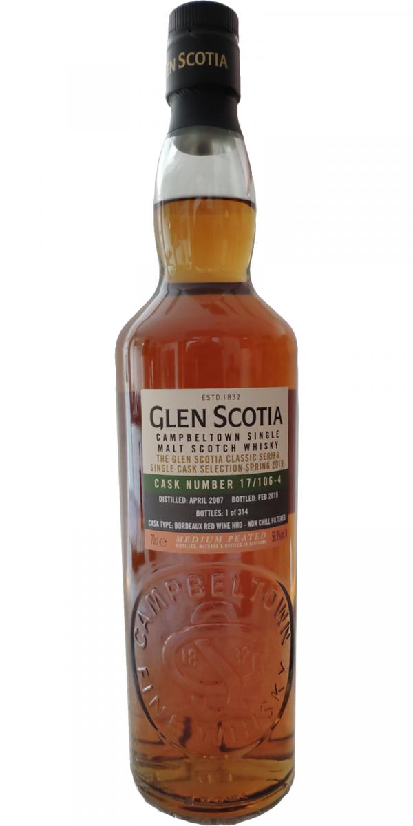 Glen Scotia 2007 Single Cask Selection Spring 2019 Release (Cask #17/106-4) Single Malt Scotch Whisky | 700ML at CaskCartel.com