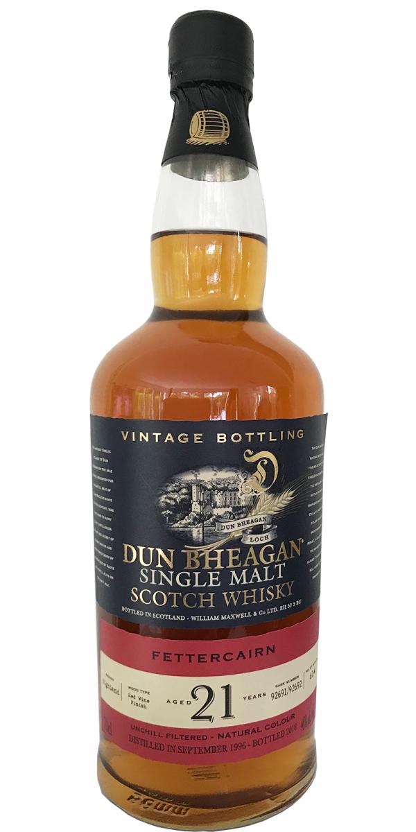 Fettercairn 21 Year Old (D.1996, B.2018) Dun Bheagan Scotch Whisky | 700ML
