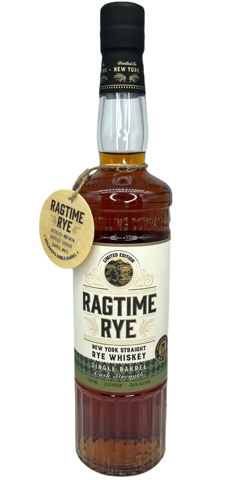 Ragtime Rye Single Barrel 112 Proof | 750ML at CaskCartel.com