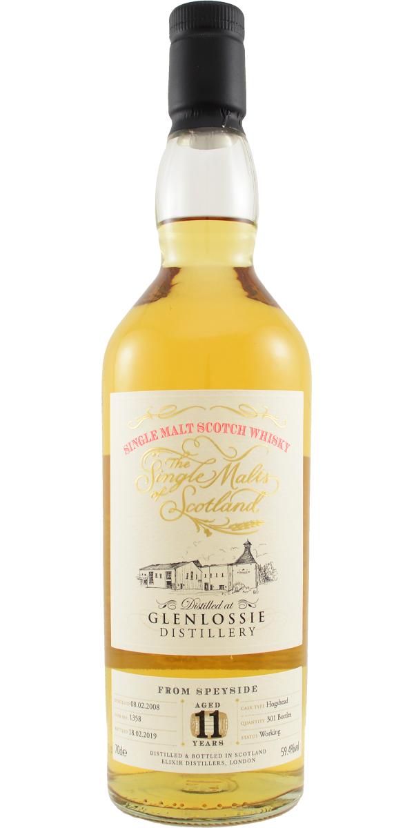 Glenlossie 2008 (Elixir Distillers) The Single Malts of Scotland 11 Year Old 2019 Release (Cask #1358) Single Malt Scotch Whisky | 700ML at CaskCartel.com