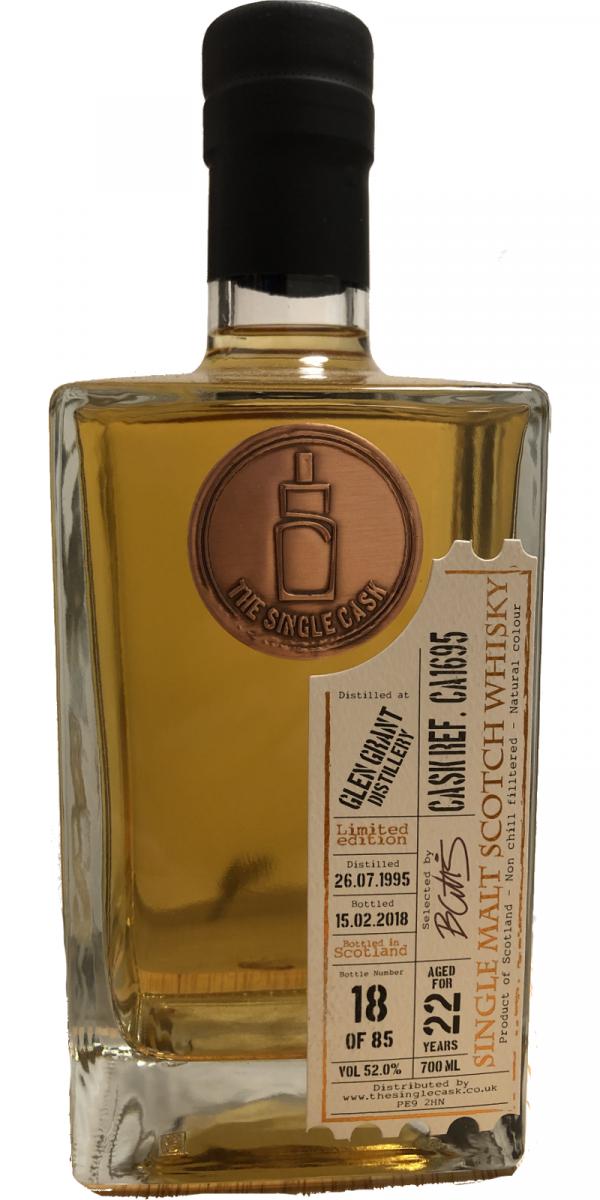 Glen Grant 1995 (The Single Cask Ltd.) The Single Cask (Cask #CA1695) 22 Year Old 2018 Release Single Malt Scotch Whisky | 700ML at CaskCartel.com