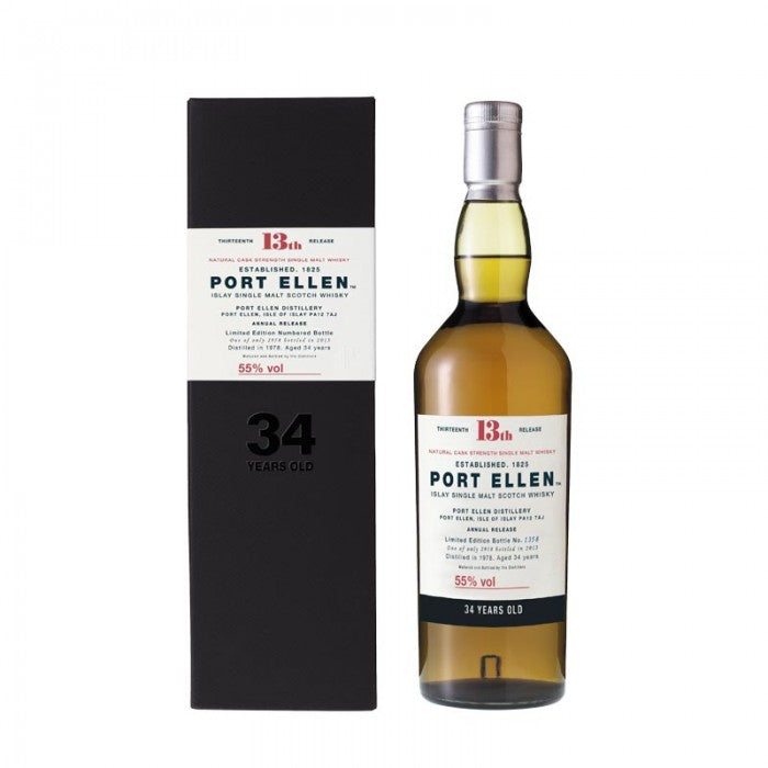 Port Ellen 34 Year Old 13th Release bottle