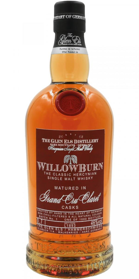 WillowBurn Batch No. 1 Grand Cru Claret Casks 2019 Release Single Malt Whisky | 700ML at CaskCartel.com