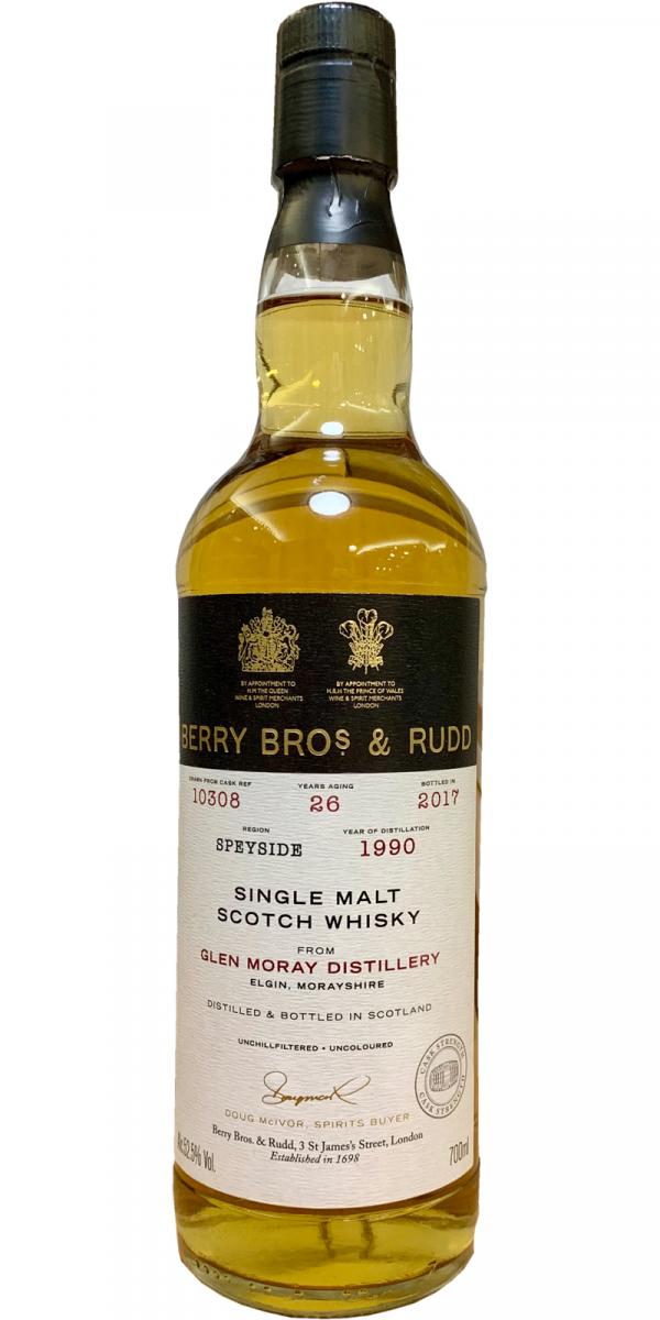 Glen Moray 26 Year Old (D.1990, B.2017) Berry Bros & Rudd Scotch Whisky | 700ML at CaskCartel.com