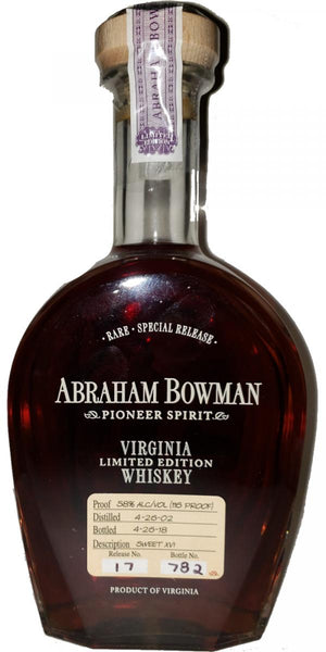  Abraham Bowman Limited Edition No 17 Whiskey - CaskCartel.com