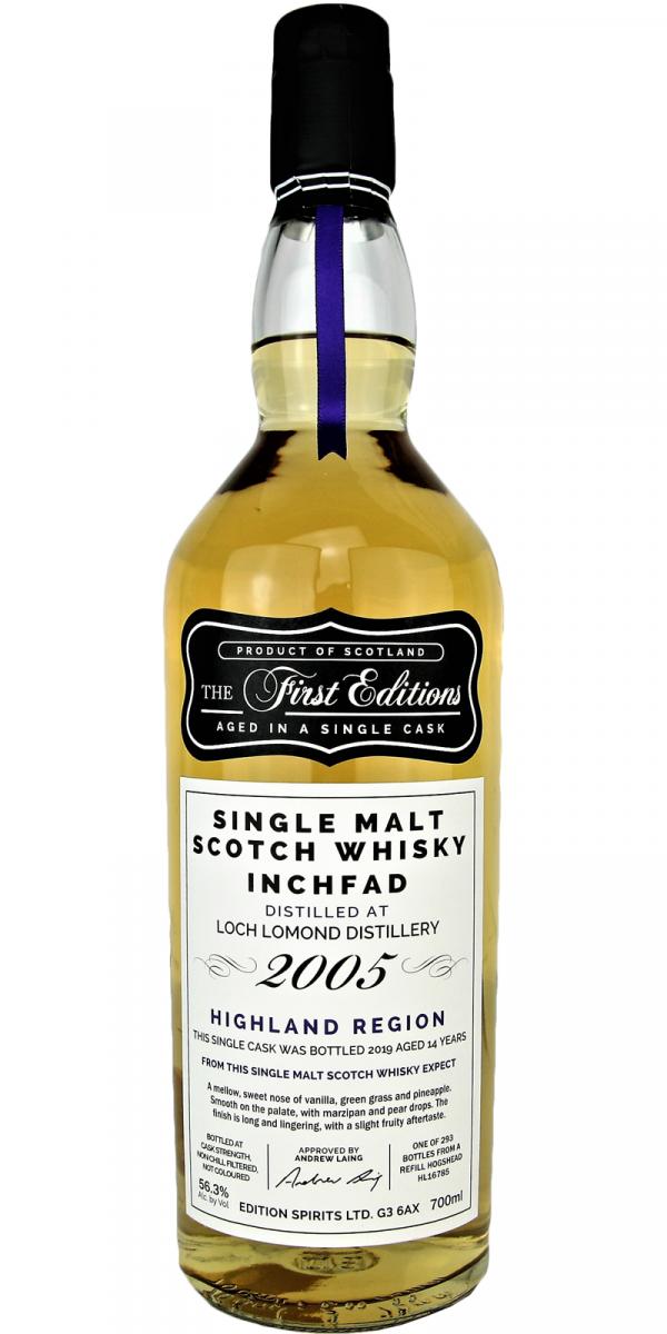 Inchfad 2005 (Edition Spirits) The First Editions 14 Year Old 2019 Release (Cask #HL 16785) Single Malt Scotch Whisky | 700ML at CaskCartel.com