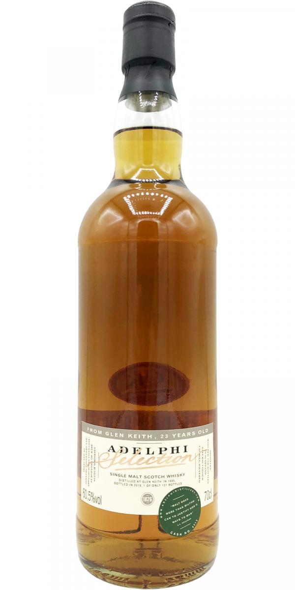 Glen Keith 1995 (Adelphi) Selection 23 Year Old 2019 Release (Cask #8512) Single Malt Scotch Whisky | 700ML at CaskCartel.com