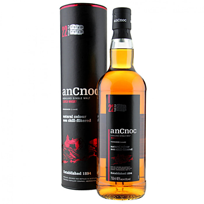 AnCnoc 22 Year Old Highland Single Malt Scotch Whisky